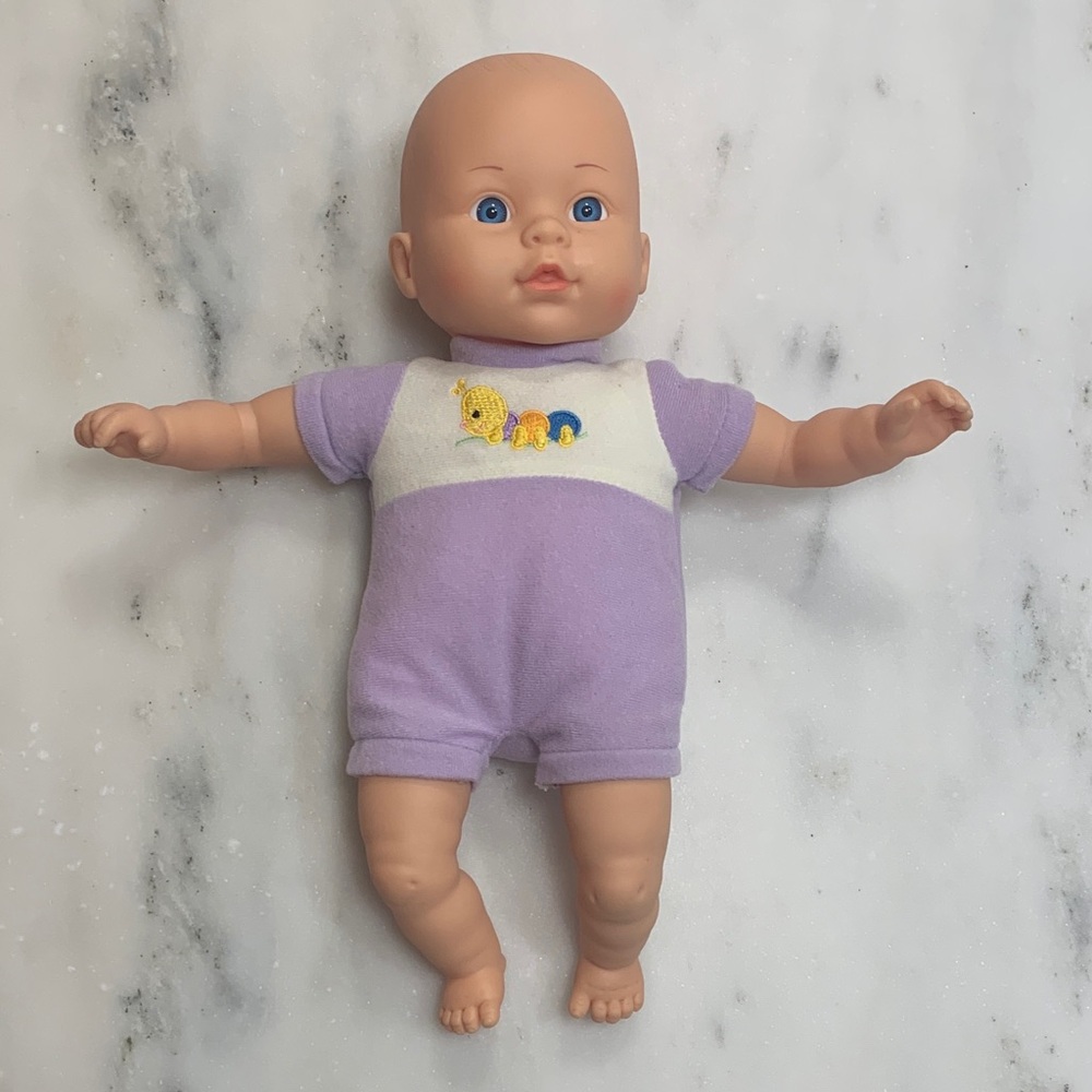 Charming Purple Baby Doll with White Accents